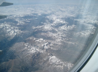 Blick auf die Pyrenäen